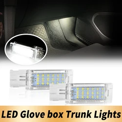 2PCS 12v Car white LED Footwell Light Glove box Trunk Light For VW Golf Polo Passat Tiguan Jetta Caddy UP T5 T6 Touareg Scirocco