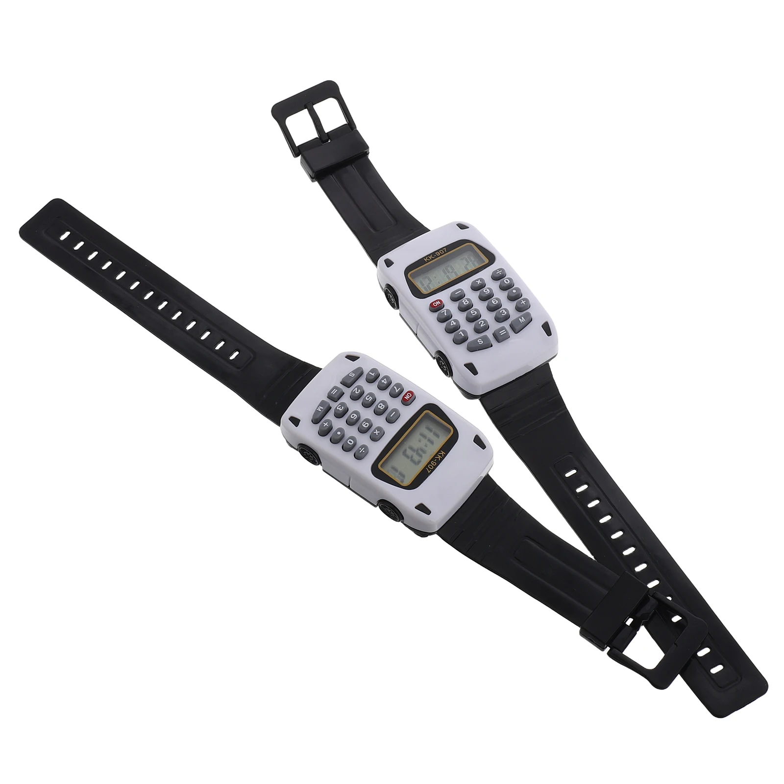 

2 Pcs Calculator Watch Digital Math for Students Sports Cute Clear Display