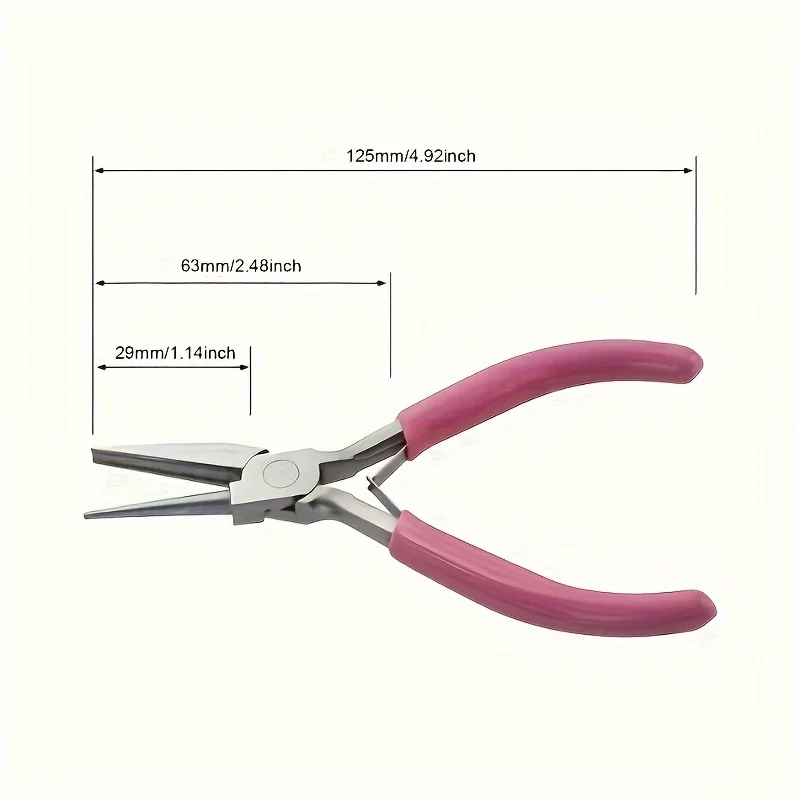 5-Zoll Professionelle Runde Konkavzange, für Schmuckherstellung Mini-Präzisions-Drahtschlaufenwerkzeug, Ideales DIY-Handwerkzeug – Detail 1