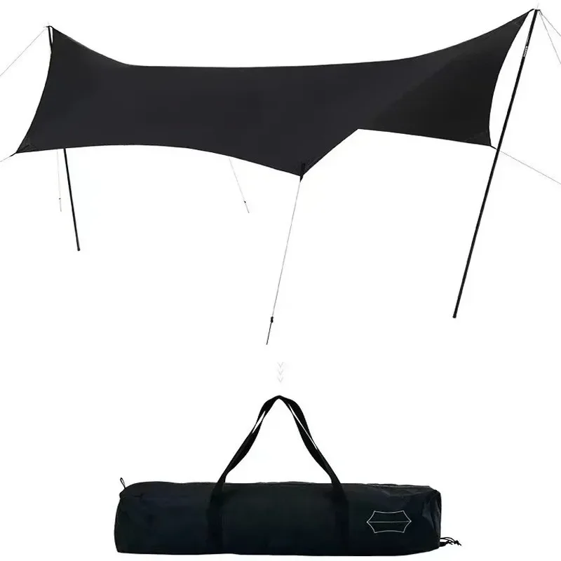 

Маленькая новая абсолютно новая палатка, кемпинг на открытом воздухе, навес, уличный солнцезащитный козырек, солнцезащитный козырек с черным клеем, водонепроницаемый, непромокаемый и солнцезащитный крем