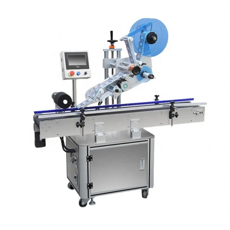 High Speed Full Automatic Desktop Labeling Machine for Paper Box Plastic Bag Flat Bottle Flat Sticker
