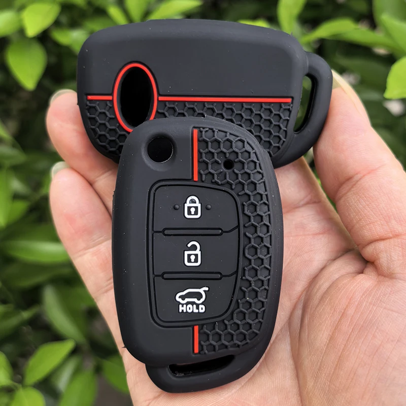 Silikon Autoschlüssel-Hülle für Hyundai Solaris Ix35 Ix45 ELANTRA Santa Fe HB20 Verna HY15/HY20/TOY40 Zubehör FOB – Detail 6