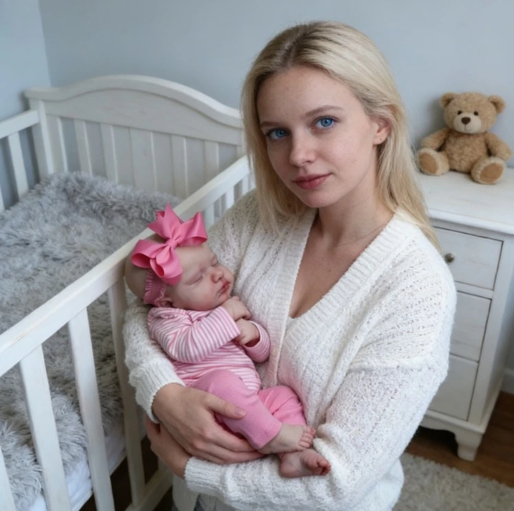 

NPK 20-дюймовая кукла для новорожденных девочек, мягкое приятное тело, Loulou Asleep, реалистичная 3D-кожа с видимыми венами, высококачественная кукла ручной работы