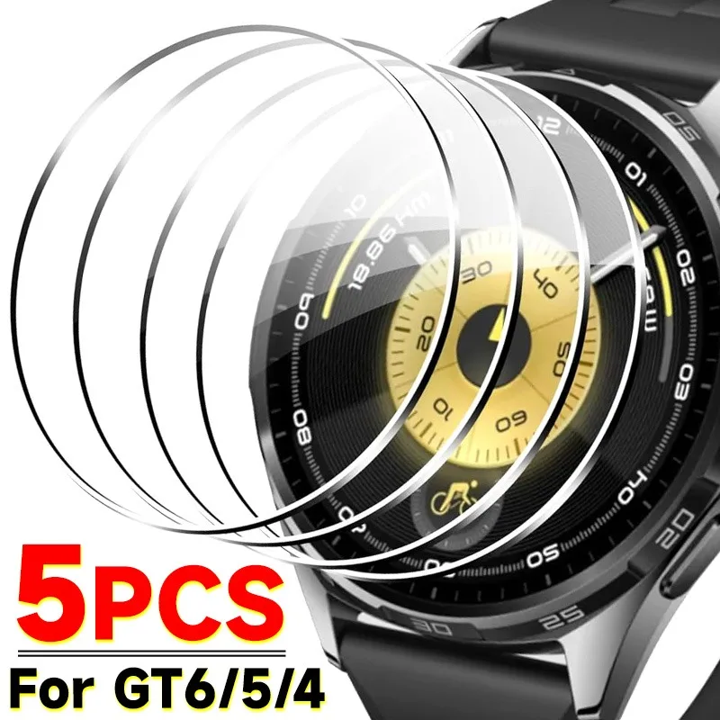 

Tempered Glass Screen Protector for Huawei Watch GT6 5 4 Series 9H Anti Scratch High Definition Film for GT6 Pro GT5 GT4 41/46mm