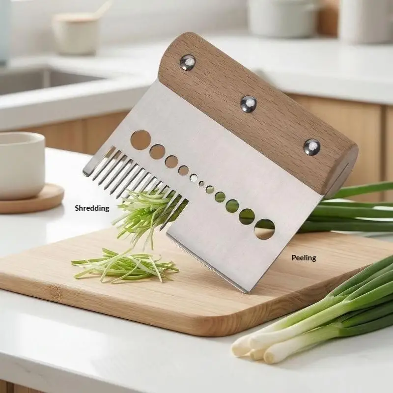 Multifunctional Stainless Steel Scallion Shredder Sharp Slicer Grater Vegetable Cutter Kitchen Prep Tools