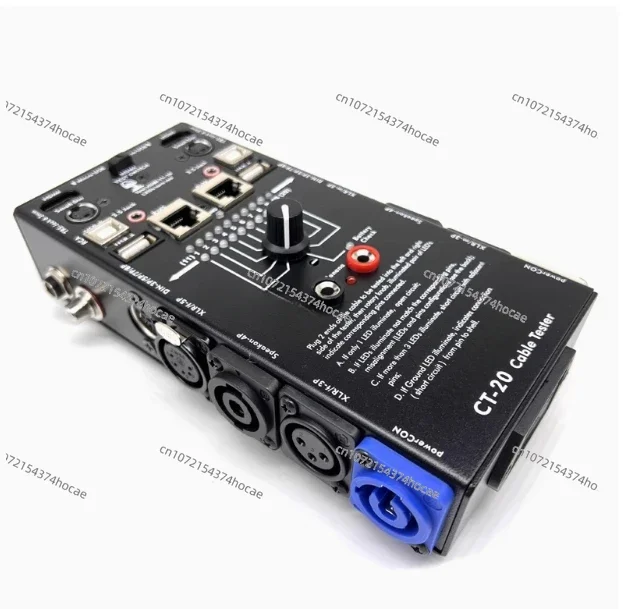 CT-20 Multifunctional Line Tester, Audio Cable Xanon Signal Line Tester, Supports 20 Test Types CT-04