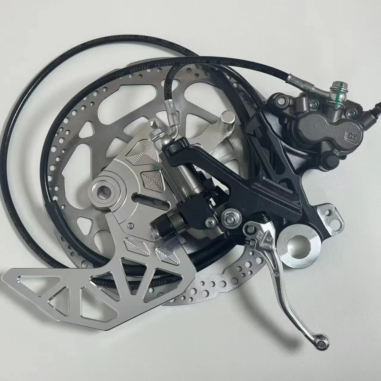 For Sur-ron Ultra Bee & Ultra Bee Hydraulic Brake Kit Hydraulic OEM Spec High Performance Bolt-On Red 2024 2025 2026
