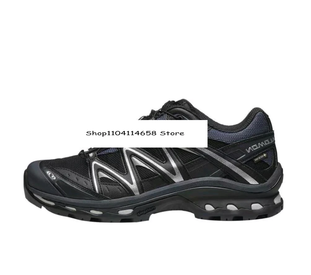 SALOMON XT-Quest GTX men women running shoes wear-resistant waterproof anti slip low top black ebony metallic silver