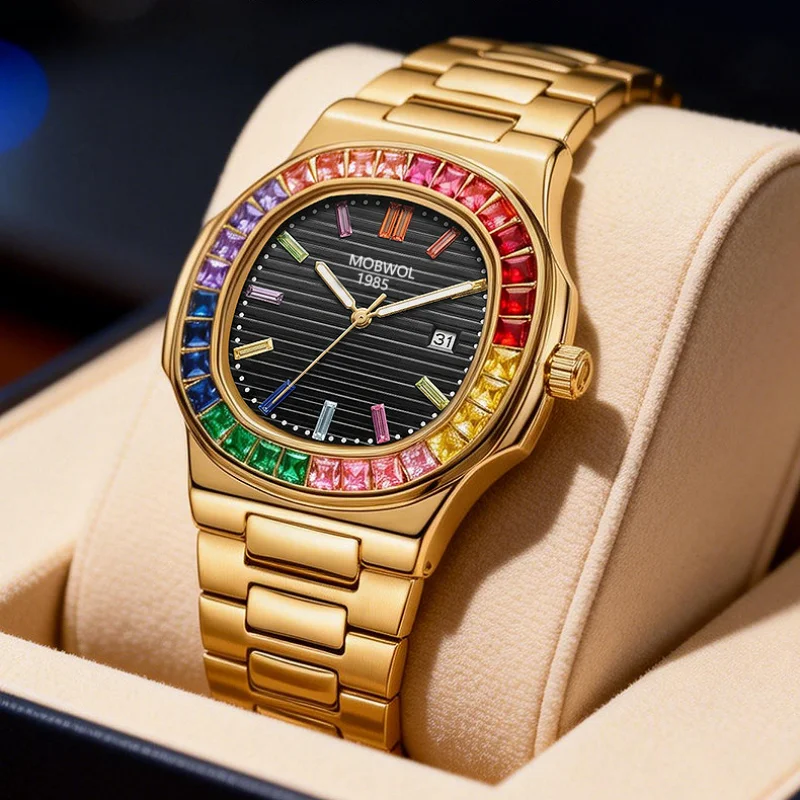 Smartwatch Watches Birthday Gift For Men - MOBWOL Fashion Business Men's Watch Waterproof