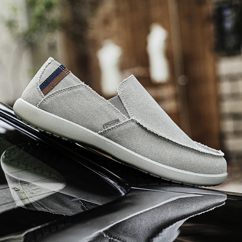 Summer Fashion Men's Canvas Shoes Linen Casual Lightweight Sneakers Men's Vulcanized Shoes Outdoor Walking Shoes Large Size 50