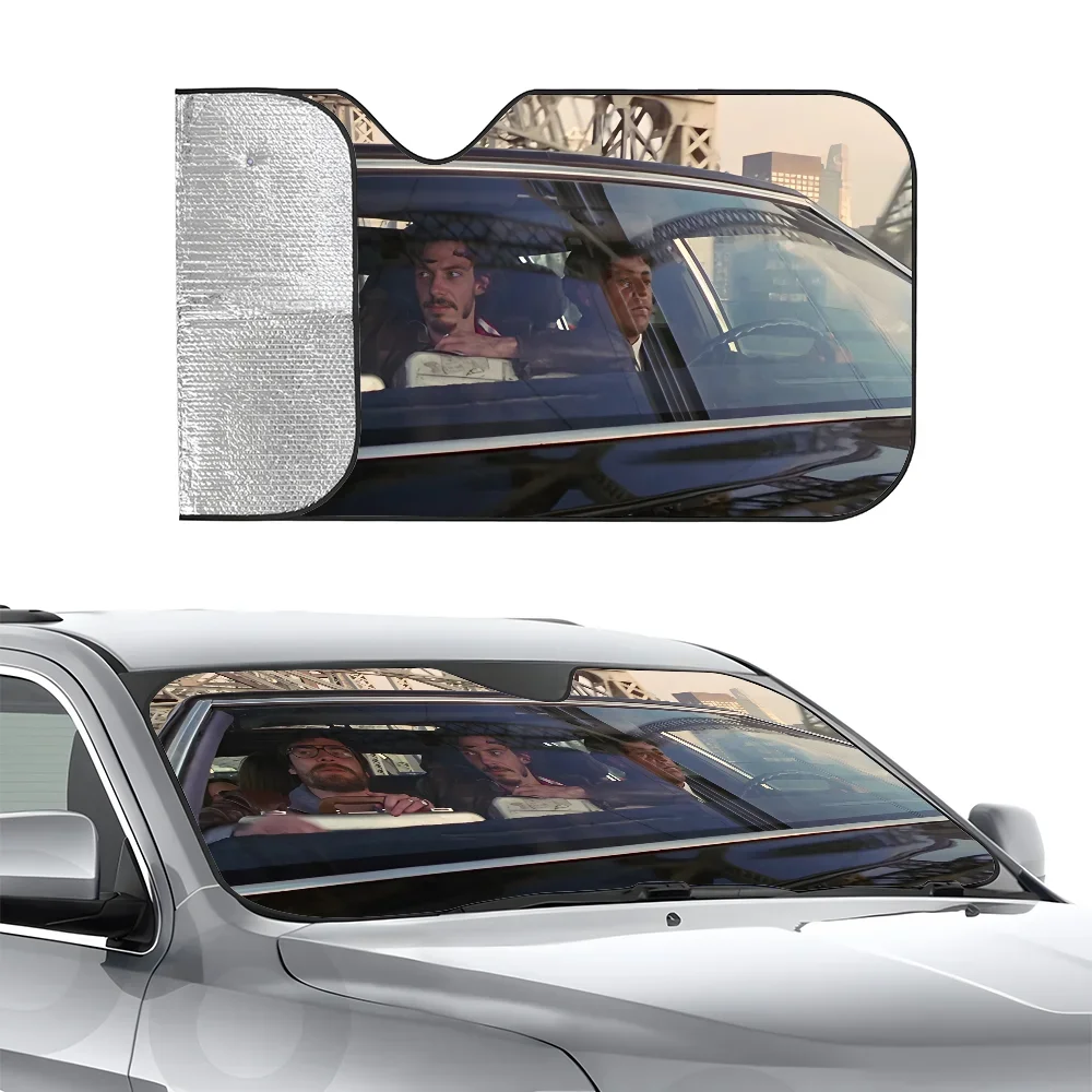 

Driving Almost Famous Car SunSha Heat-insulating Aluminum Film Windshield Sunshas UV Rays Blocks Car Sun Visor Protector