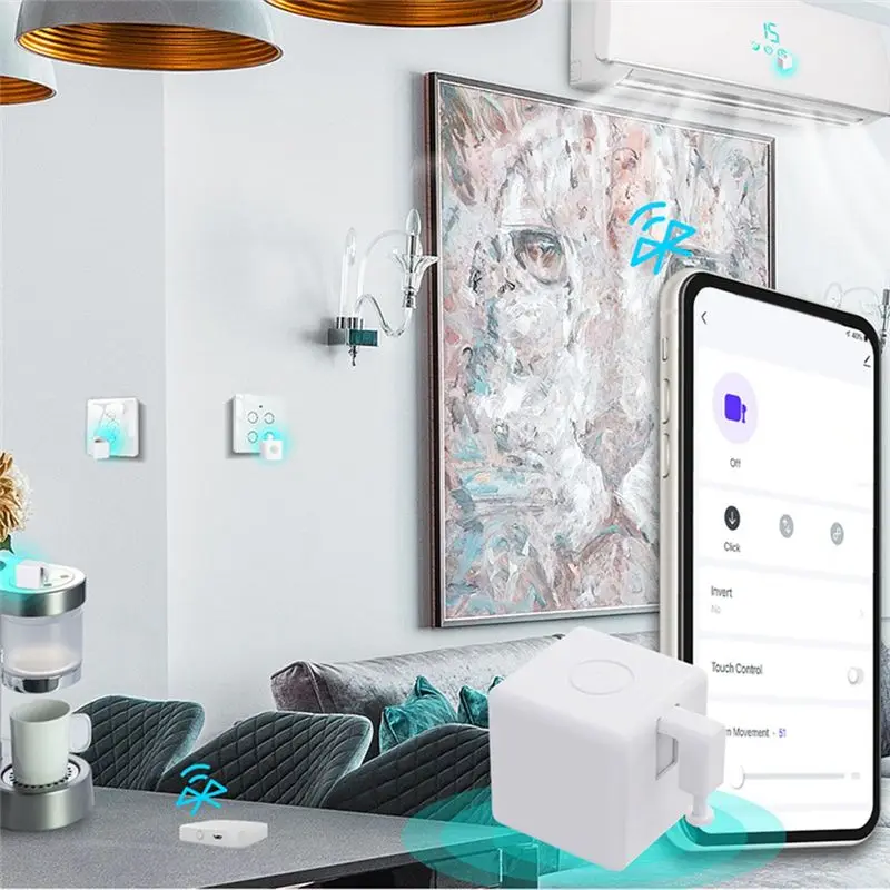 【HOT!A25P】Fingerbot Plus Smart Switch Bot Fingerbot Plus Push Button Smart Home Smart Life Voice Control with App