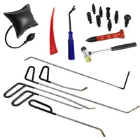 Herramientas profesionales de eliminación de abolladuras sin pintura para automóviles, Kit de palanca de eliminación de abolladuras de puertas para herramientas de varillas de reparación de daños a granizo