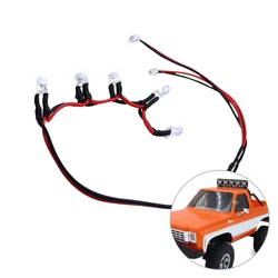 5 LED Light Roof Lamp Lights For 1:24 RC Car Crawler 1/24 FMS FCX24 K5 Round Lamps Decoration Upgrade Parts