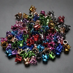 20Pcs/lot Colorful Crown Acrylic Beads Mixed Pattern Spacer Beads For DIY Jewelry Making Bracelet Necklace Accessories