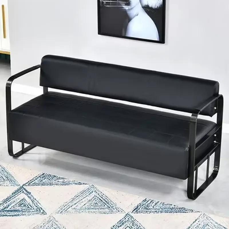 Luxurious Small Sofa for Salons Parlors Elegant Waiting Chair for Internet Celebrities Long Bench for Store Reception