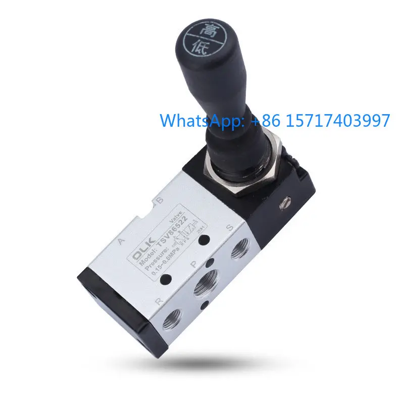 OLK pneumatic hand valve TSV86522M manual valve TSV98322S high and low conversion new Gong type air valve SHAKO