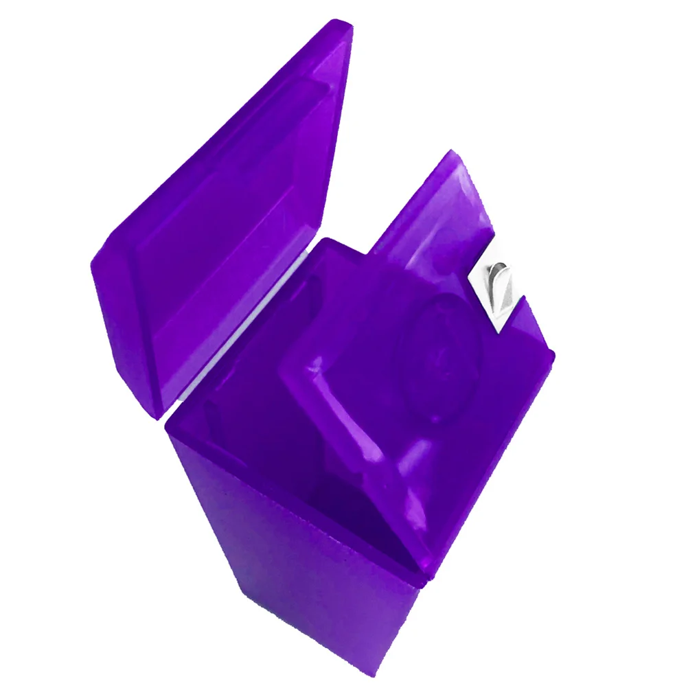 

1Pcs Self Cutting Dental Floss Box Portable Replaceable Dental Flosser Case Purple Compact Oral Care Travel Case