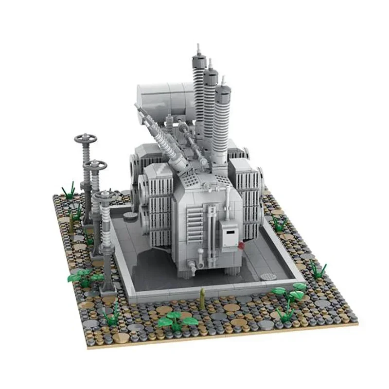 Street View Model Moc Building Bricks High Voltage Transformer Technology Modular Blocks Gifts Christmas Toys DIY Sets Assembly