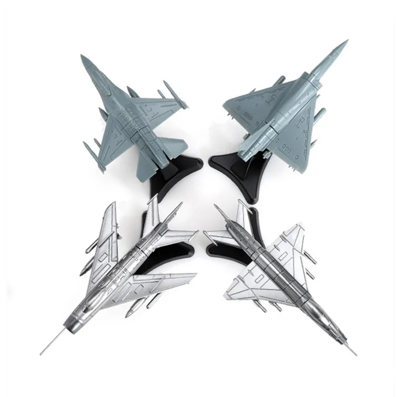 4D NEW ARRIVAL 1/144 J-6 J-7 F16 Mirage2000 Fighter Assembly Toy Model Plastic Aircraft Model Ornaments