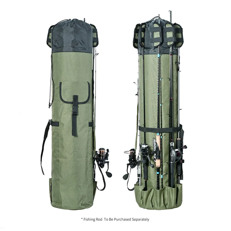 

LEO 5 Fishing Rods Bag Shoulder Carrying Fishing Rod Holder Bag Tackle Storage Bag Outdoor Carp Fishing Accessories