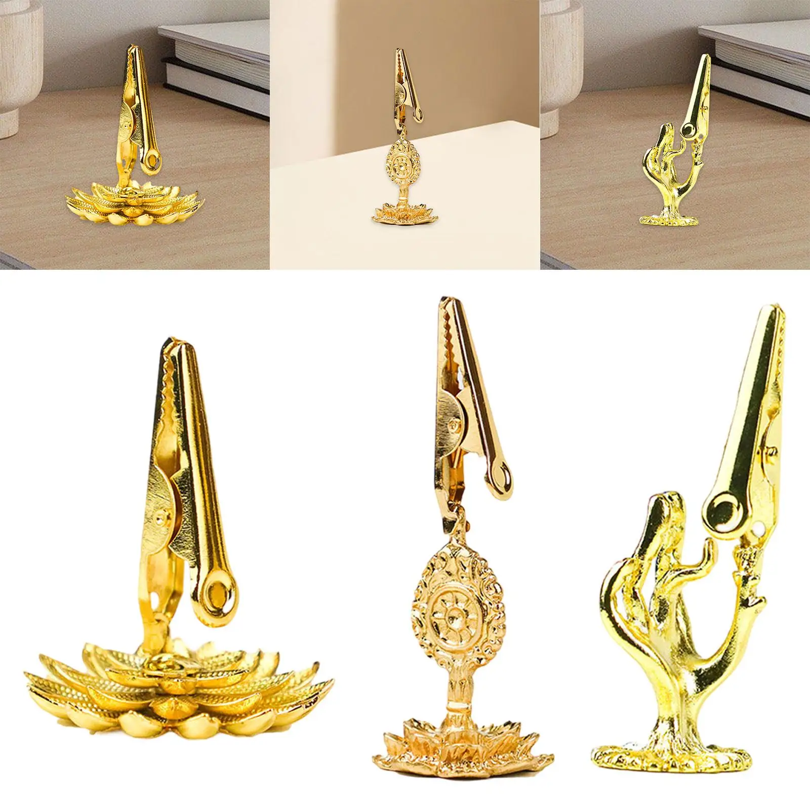 Incense Holder Clip Decorative Buddha Incense Burner for Yoga Cafe Office