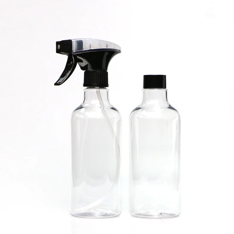 Botella de Spray vacía de plástico, botellas de pulverización de alta resistencia, botella de agua de niebla/chorro para soluciones de limpieza, 16,9 oz/500ml, 2 paquetes