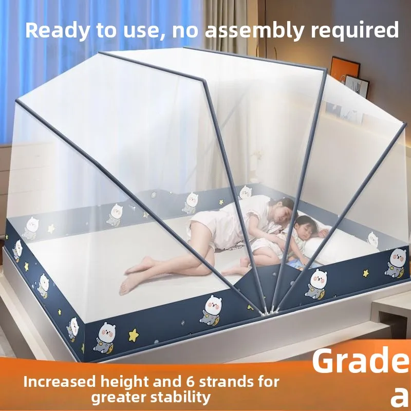 

No-Install Foldable Mosquito Net Bedroom Student Dormi 2026 Mongolian Tent Internet Famous Mosquito Proof Cover Children