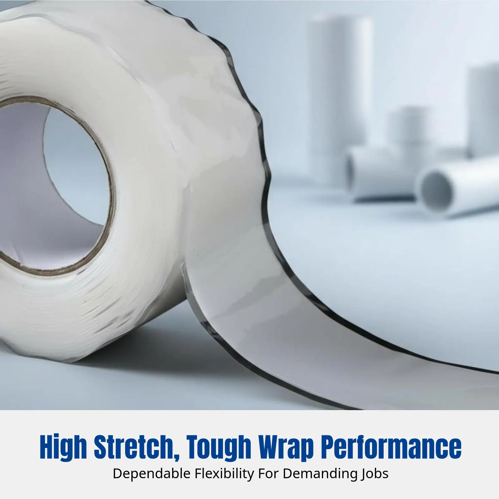 

Self-Fusing Silicone Pipe Waterproof Barrier Tape, Leakproof, High Adhesion, for Multiple Pipe Types