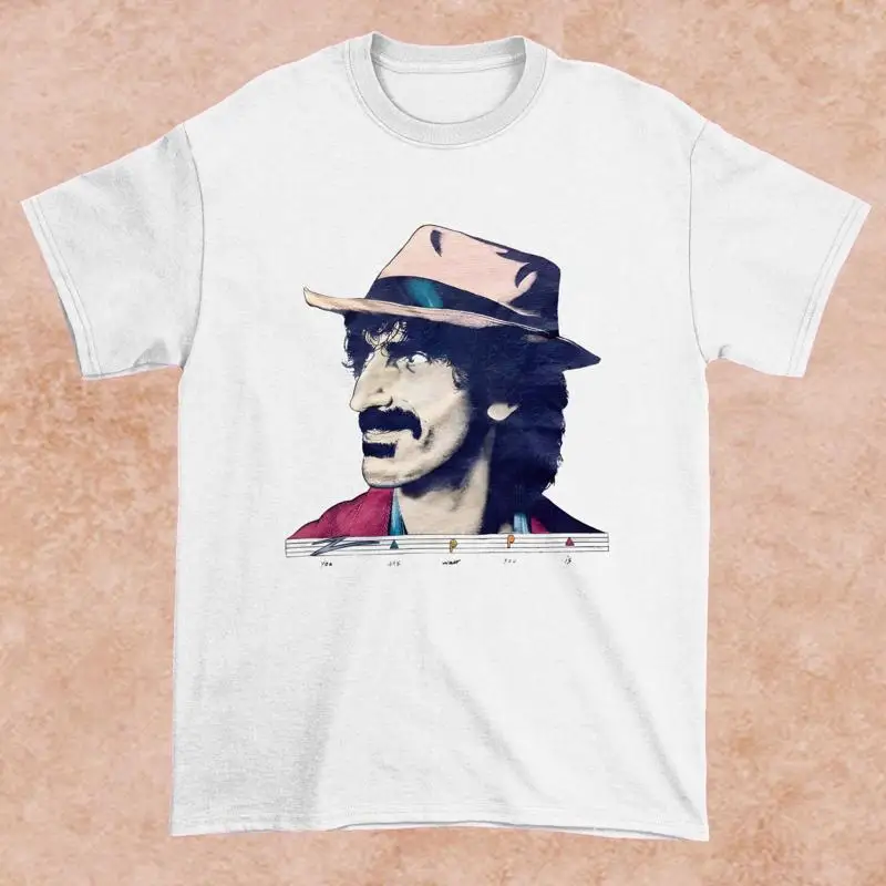 

Хлопковая белая футболка всех размеров Frank Zappa