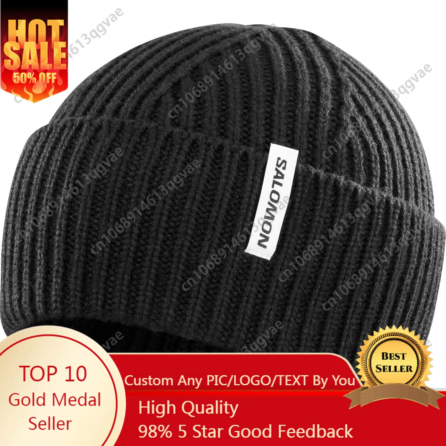 

SALOMON Snowbird Beanie U Hat Adult Unisex Black