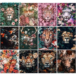 SDOYUNO Oil Painting By Numbers Deer 60x75cm DIY Paint By Numbers For Adult Animals Frameless Canvas Painting Unique Gift