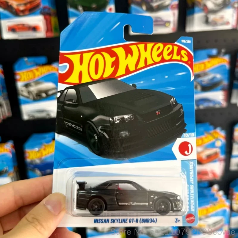 New Hot Wheels 2026 Q Case Nissan Skyline Gt-R R34 Alloy Diecast Car Model Vehicle Collectible Display Gift For Hobbyists