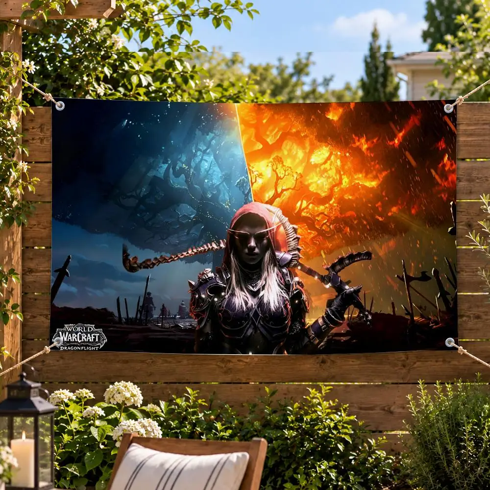 Game MMORPG World of Warcraft Flags Decorative Flag Banner Indoor Outdoor Garden Yard Patio Party Camping Wall Decor Gift