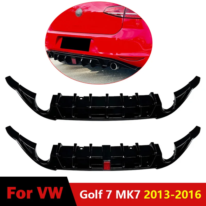 

For Volkswagen Golf 7 MK7 2013-2016 Standard Version Rear Bumper Diffuser Splitter Lip Boot Spoiler Replacement Auto Accessories