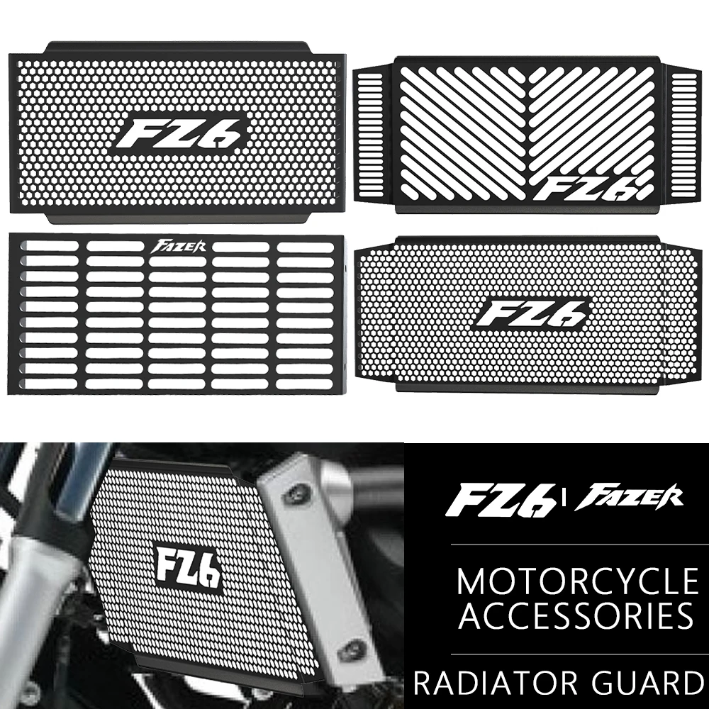 For Yamaha FZ6 FZ 6 FZ-6 FAZER 2004 2005 2006-2010 Motorcycle Accessories Radiator Grille Guard Protector Grill Cover Protection