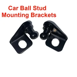 Universal 2Pcs 10mm Car Ball Stud Mounting Brackets Connector for Gas Spring Struts Lift Support Shock