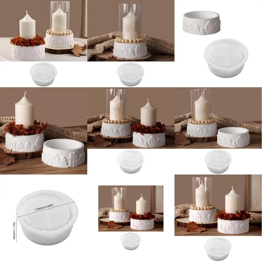  Handcraft Silicone Mould for Assembling Charm Candlelight House Night Lamp