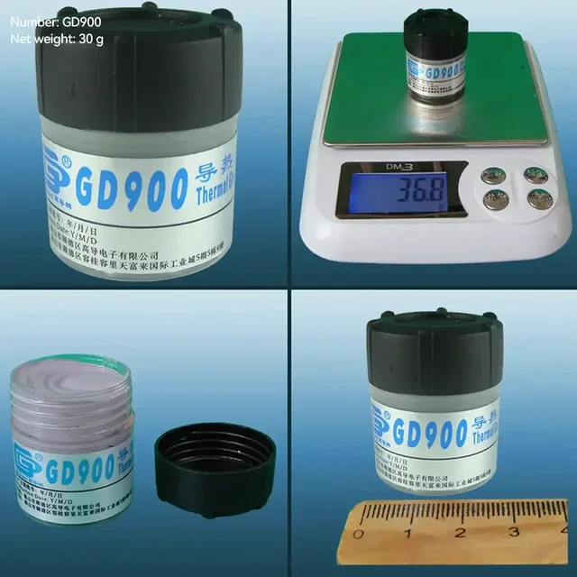 3/5/7/15/30g 4.8W/M-K High Performance Thermal Grease Syringe Thermal Grease Paste GD900 Heatsink Compound Grease For CPU CN30 4 3/5/7/15/30g 4.8W/M-K High Performance Thermal Grease Syringe Thermal Grease Paste GD900 Heatsink Compound Grease For CPU CN30 4