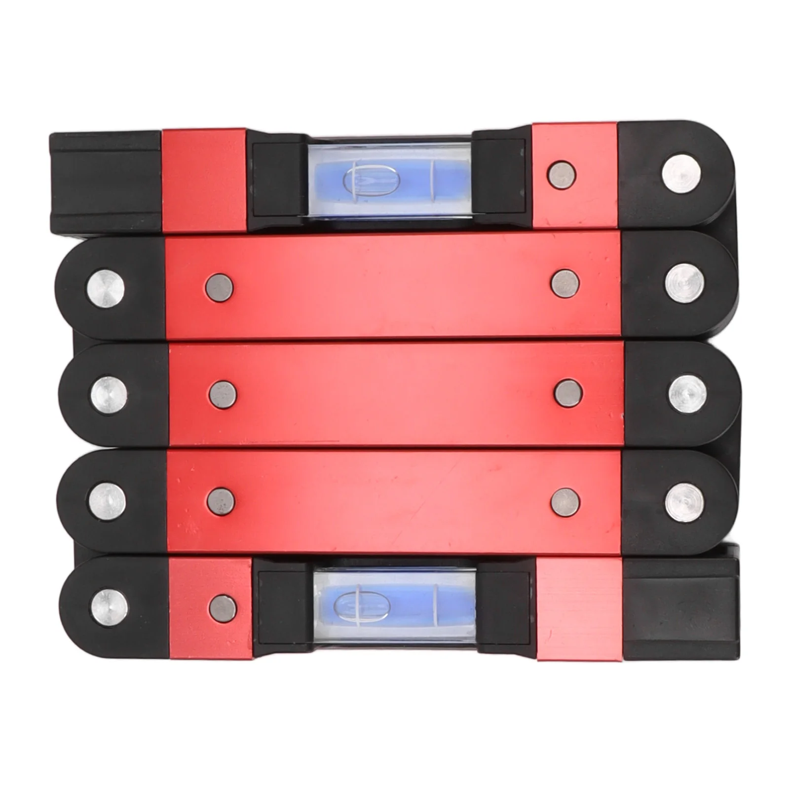 Foldable Level Measuring Tool 28in Multifunction Multi Angle Woodworking Accurate Magnetic 4 Level Bubbles