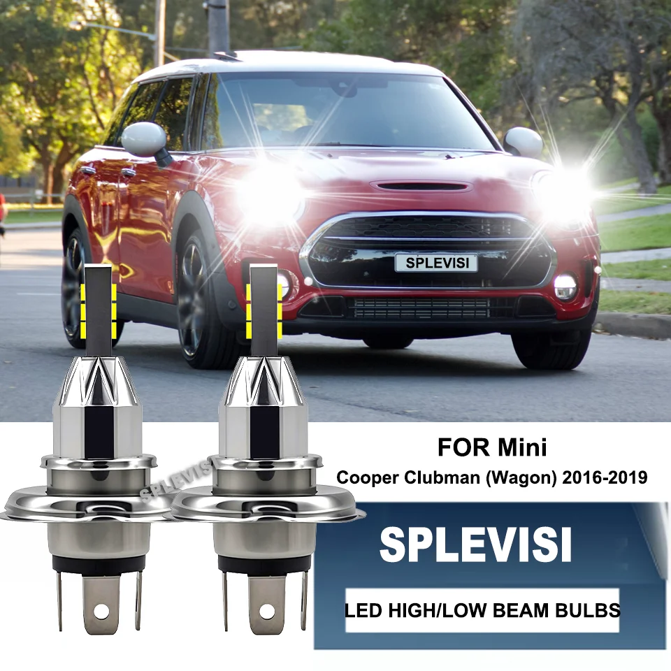 

H4 LED Headlight Bulb CSP Bright Hi-Lo Beam 60W Headlamp For Mini Cooper Clubman (Wagon) 2016 2017 2018 2019 Vehicles 12V Luces