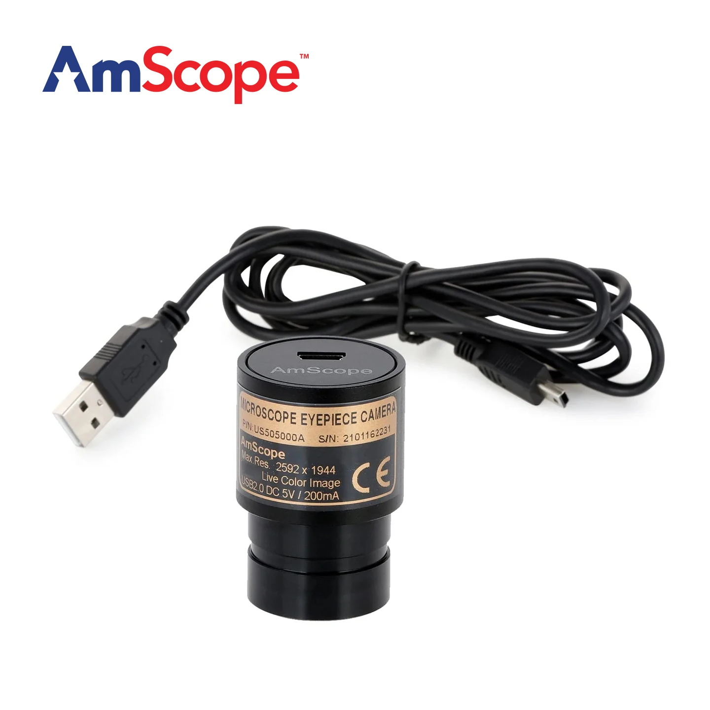 AmScope MD Series Digital Enabled Camera with Computer Connected USB 2.0 Color CMOS using a 23.2mm Mount