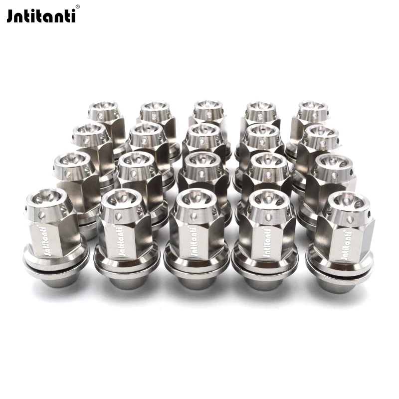 

Jntitanti, 6 отверстий в закрытом конце Mag Seat Gr.5, титановая гайка с проушиной M12x1,5 для фиксации колес Jaguar