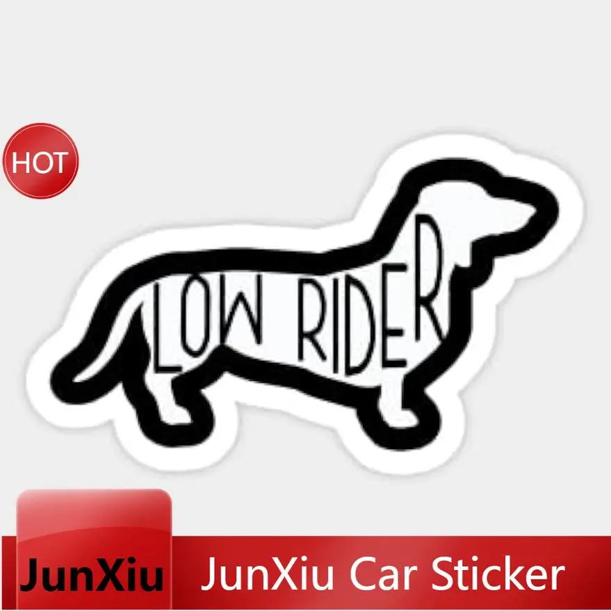 Vinyl Decal Dachshund Low Rider Stickers Laptop Water Bottle For Laptop High Quality Print Laptop Decoration