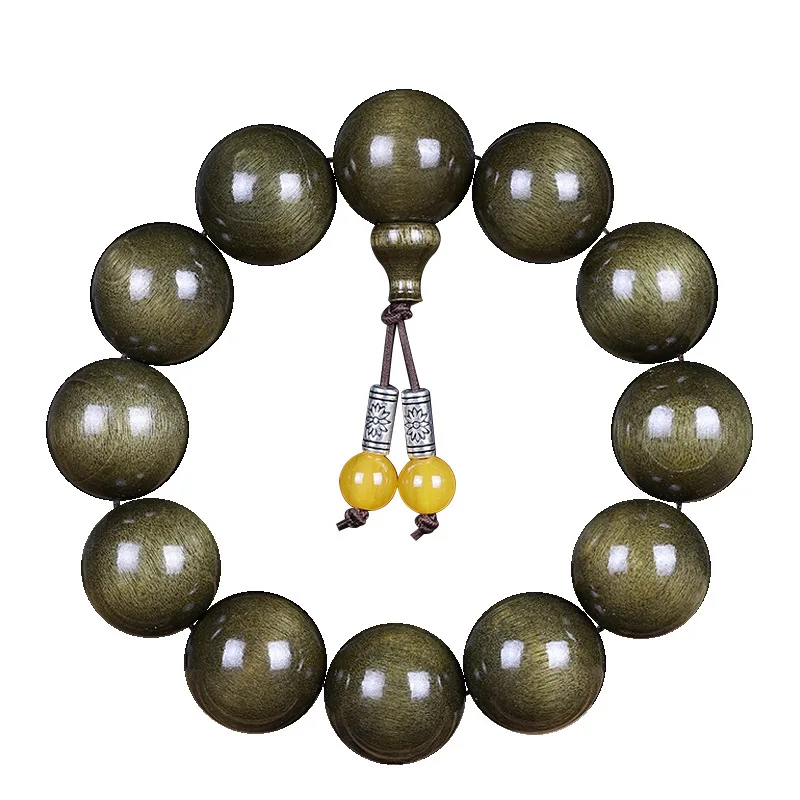 

108 Beads Golden Phoebe Bracelet Rosewood Prayer Beads Couple Bracelet for Men and Women Gifts