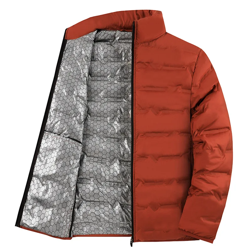 Winter Men's Graphene Down Jacket 80 White Duck Down Lightweight Warm Coat Windproof Cold Weather Pike Windproof Outdoor