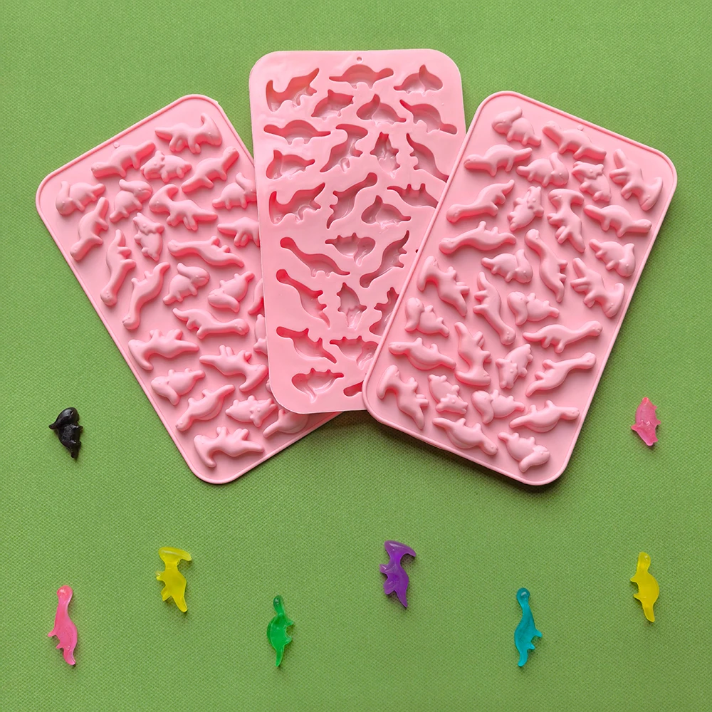Stampo in silicone per cioccolato a forma di 30 cavità (dinosauro piccolo), stampo per caramelle 3D, utilizzato per caramelle morbide, strumenti per decorare torte