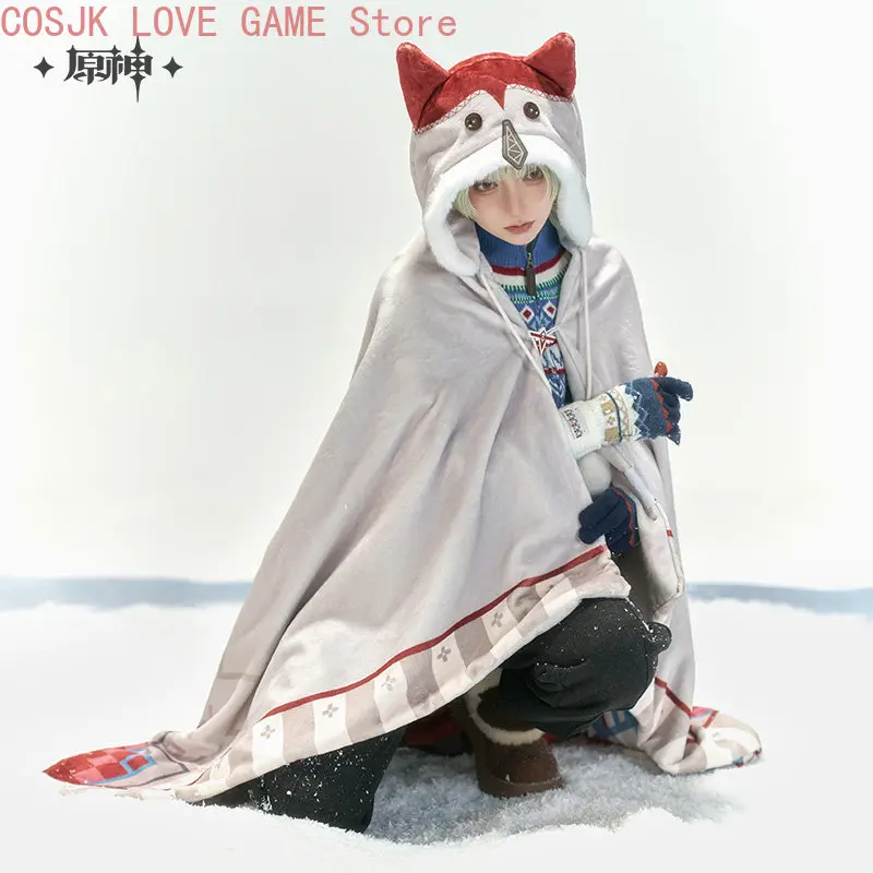 MiHoYo Genuine Official Genshin Impact Alyosha Impression Series Shawl Cape Blanket Gloves Winter Christmas Gift view 5