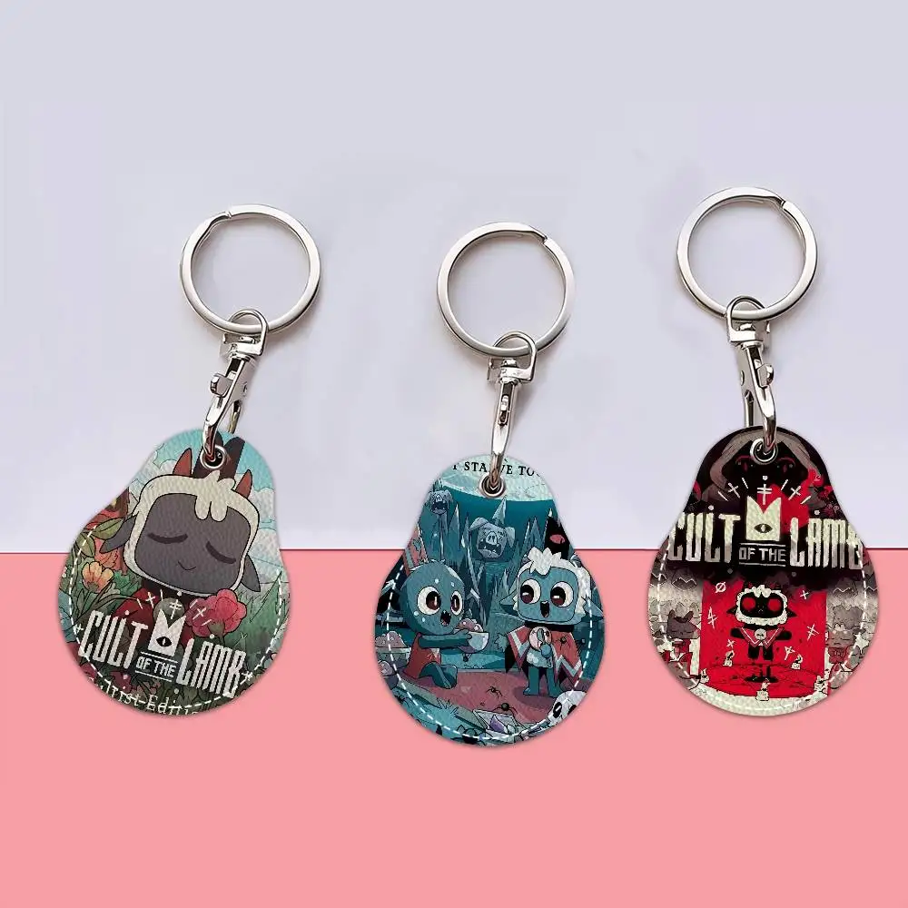 C-Cult O-Of T-The L-Lamb V-Video Game Access Card Holder Protective Cover Elevator Card Case Pet Anti-Loss Tracking Device Case