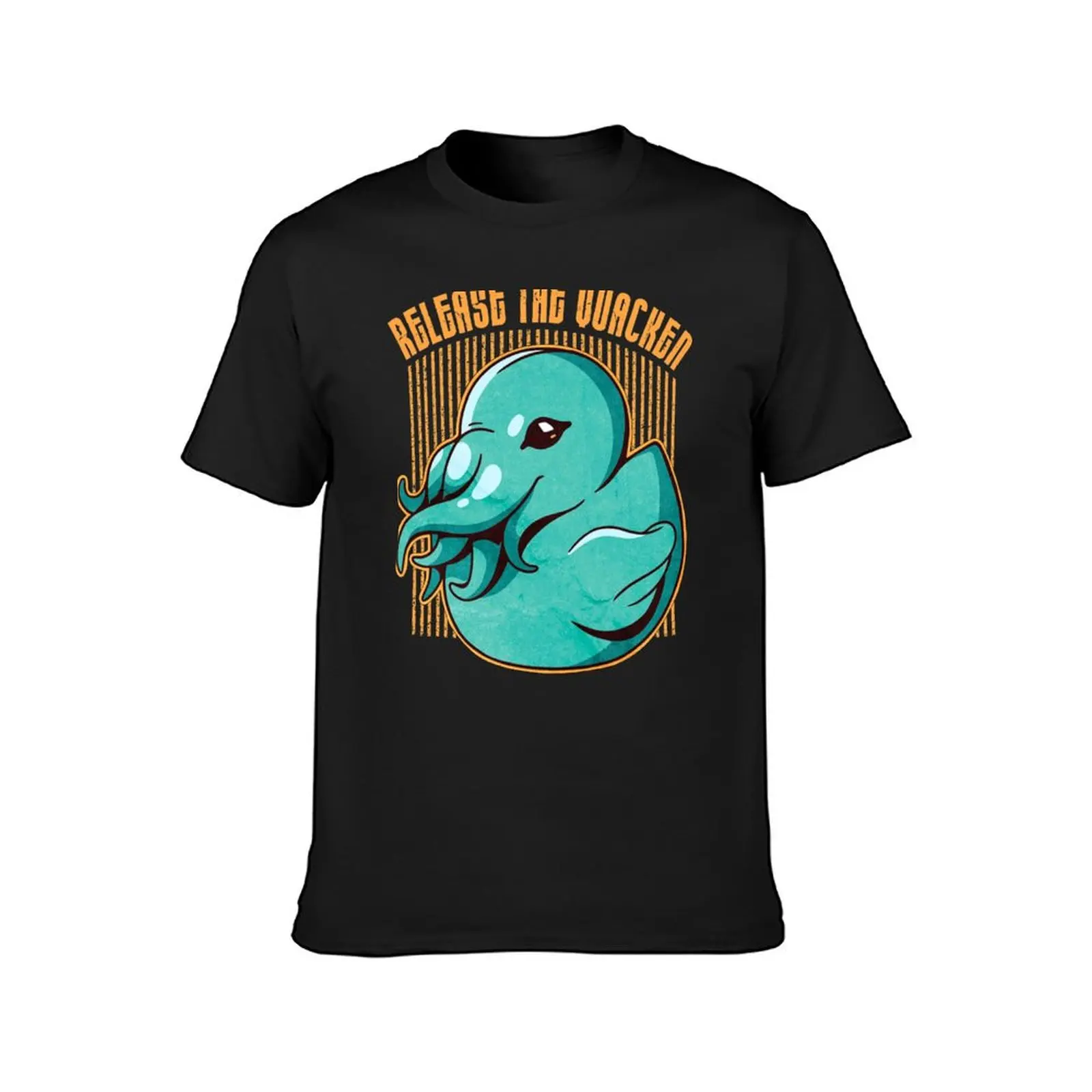 Release The Quacken Cute Octopus Duck Kraken T-Shirt quick-drying sublime tees mens t shirt